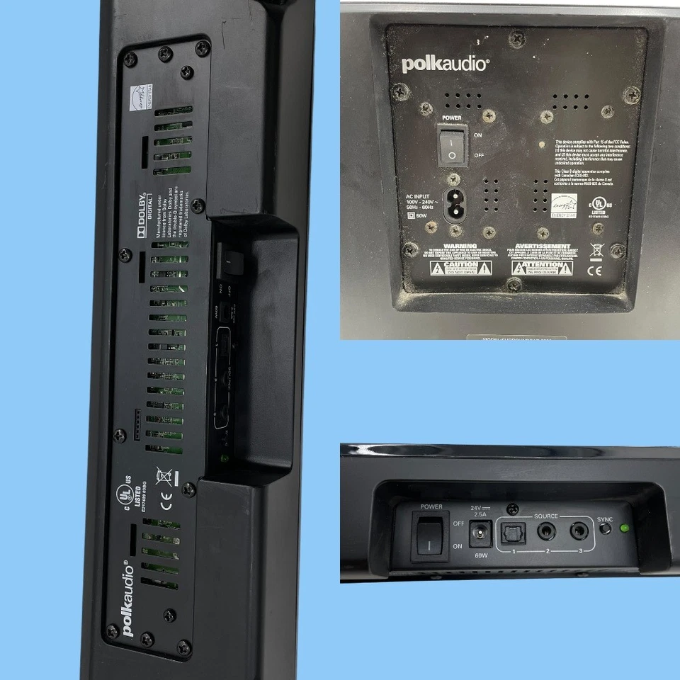 Polk Audio Surroundbar 6000 Subwoofer and Soundbar 3.1 Channel #U0345 - Image 2 of 4