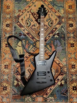 Epiphone Explorer GT Mattschwarz E-Gitarre Black Metal No Gibson Gothic