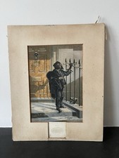 George Baxter 'The Morning Call' Chimney Sweep Victorian Print 1853