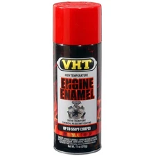 VHT High Temp Paint SP121; Engine Enamel 11oz Aerosol Universal Bright Red