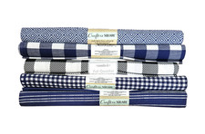 Lot of 5 Imported Fabric Fat Quarters 100 Cotton - New