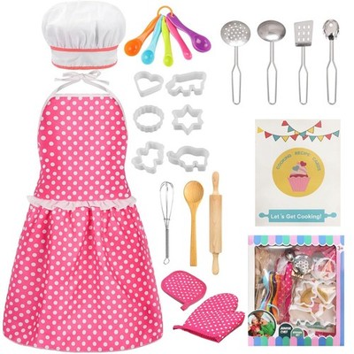 Kids Cooking Baking Set , Kids Kitchen Pretend Play Toys, Children Chef Role ...