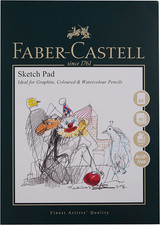 Image of Faber-Castell Art & Graphic Sketch Pad, A4 160 GSM Pad of 40 Sheets
