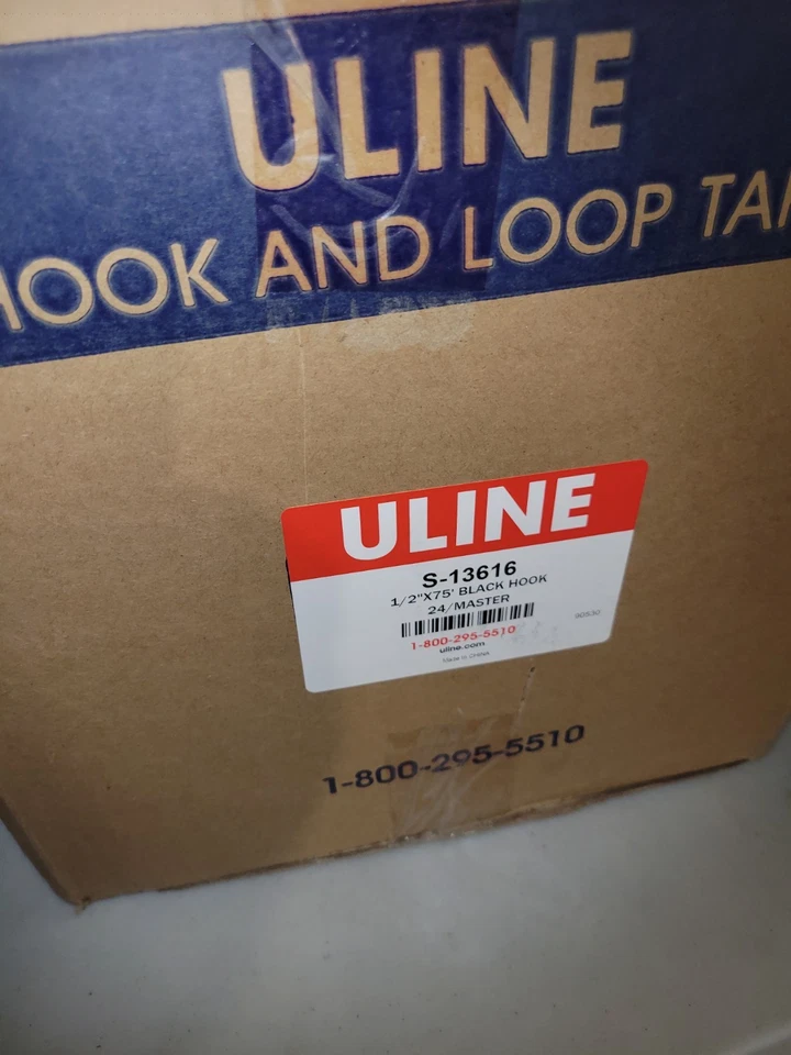 Uline Hook and Loop Tape S-13616 Black Case Of 24 - Image 3 of 3