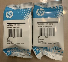 HP 62XL Black & Tricolor High Yield Ink Cartridge Combo Lot Genuine OEM 9/2026