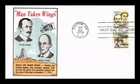 Dr Jim Stamps 31C Airmail Orville And Wilbur Wright 2V Pair Gamm Cachet Fdc