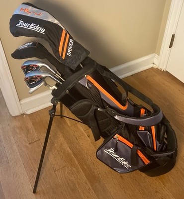 Tour Edge Kids Golf Set Hot Launch HL-J Junior Right Orange 5pc Bag Ages 5-8yrs