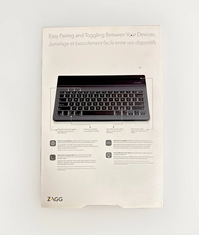 ZAGG Limitless, Full-Size Multi-Device Universal Bluetooth Backlit Keyboard - Image 3 of 3