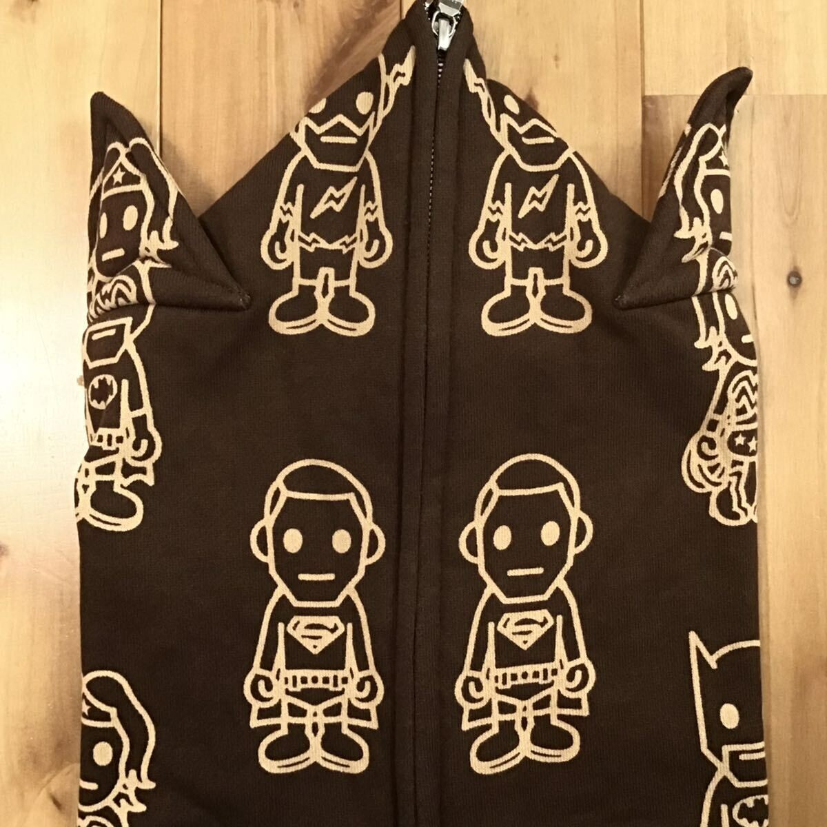 BAPE × DC Comics Full Zip Hoodie a bathing ape NIGO Brown