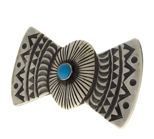 Kingman Turquoise Statement Ring By Navajo Artist Calvin Martinez - Picture 3 of 4