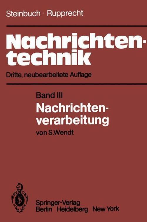 Thumbnail - Nachrichtentechnik | Karl Steinbuch (u. A.) | Band Iii: