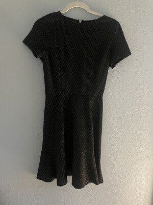 Aqua black metallic fit and flare work dress Size Medium Cocktail Dress | eBay Aqua black metallic fit and flare work dress Size Medium Cocktail Dress | eBay