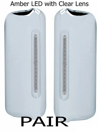Freightliner Mirror Cover w/ 14 LED Light Bar (SET) 