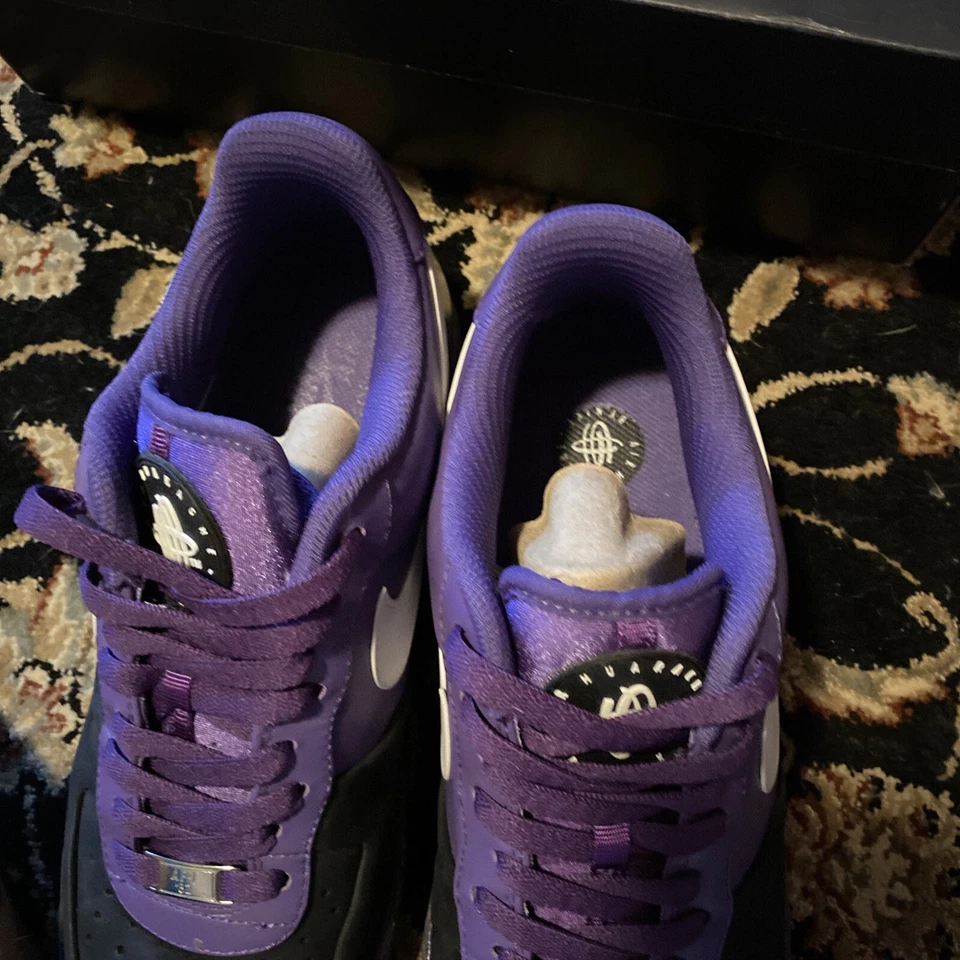 nike air force 1 low jd purple Huarache supreme Asia heat mens 9.5 worn once - Image 3 of 4