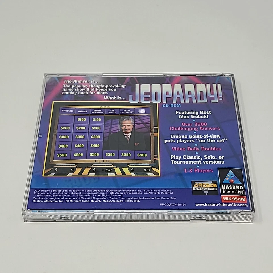 Vintage Jeopardy CD-Rom PC Game  Windows 95/98 - Alex Trebek - Image 3 of 4