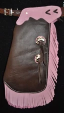 Custom Made Leather Kid's Chinks/Pink Kid's Chaps/Made in USA