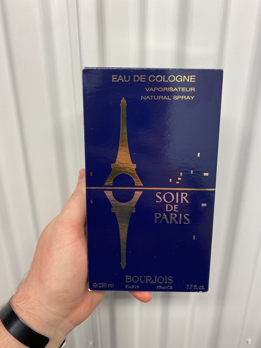 Soir De Paris Eau De Cologne Spray 7.7 Ounces By Bourjois Vintage