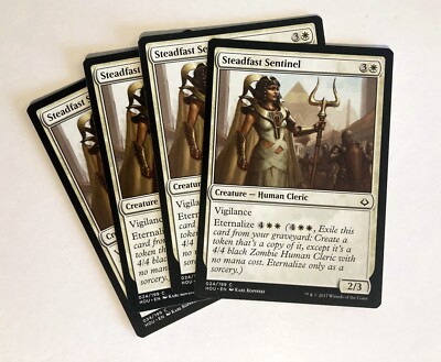 Steadfast Sentinel (4) Hour of Devastation NM MTG Magic the Gathering