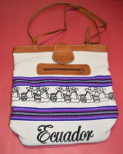Ecuadorian Handwoven Purse - 13 x 12 inches - Beautifully crafted with intricate