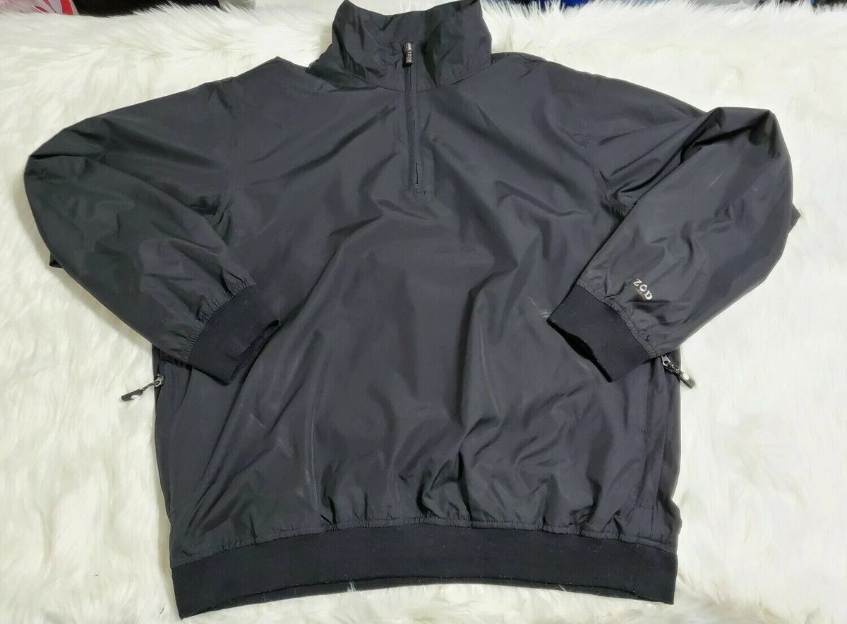 IZOD XFG Men s Black Windbreaker Large Lightweight Jacket RN 36543