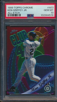 1999 Topps Chrome All-Etch Ken Griffey Jr AE3 HOF Seattle PSA 10