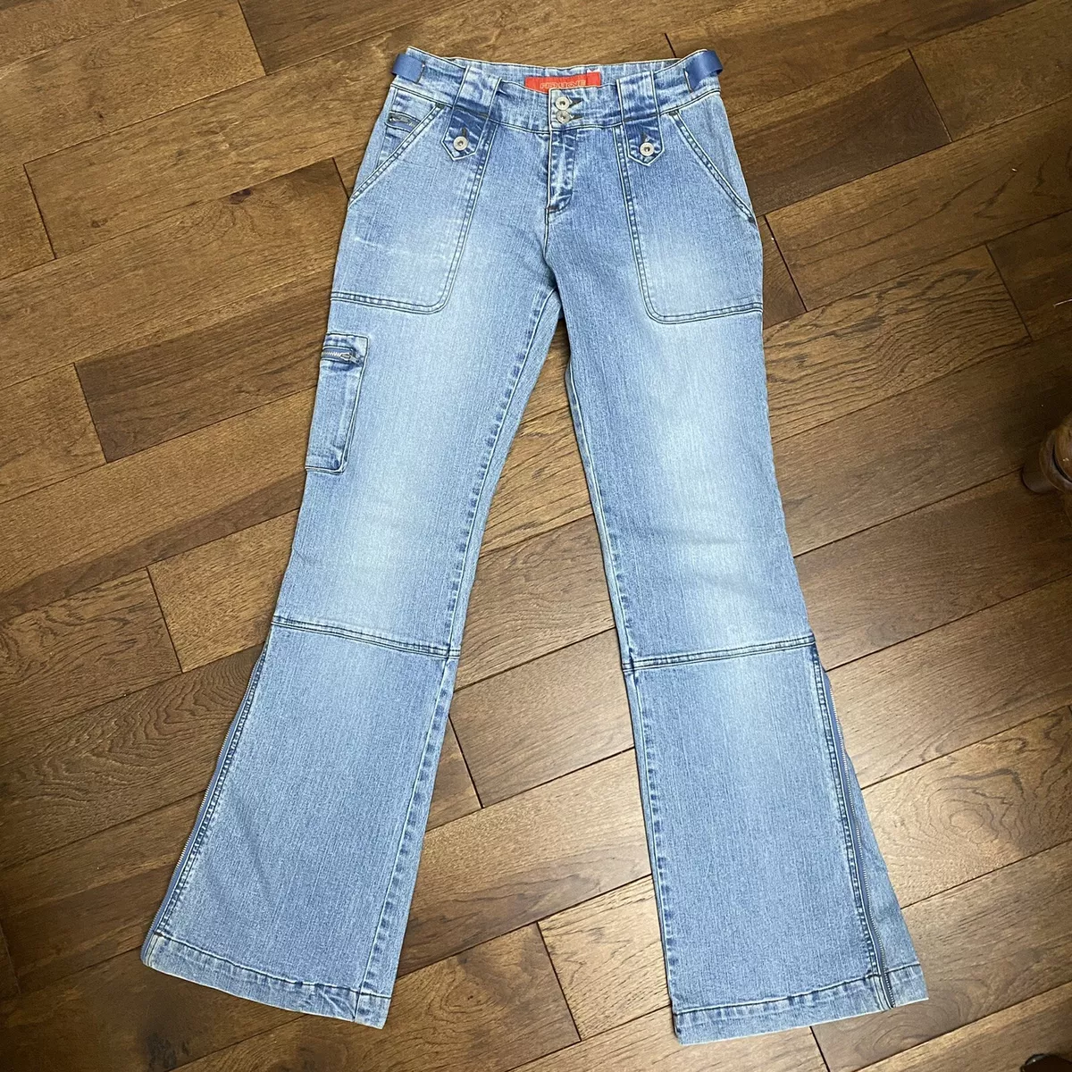 Vintage 90s Y2k Fishbone flare jeans size 31