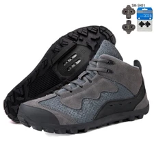 Men's MTB Bike Shoes Breathable Bike Shoes with SPD Cleats Road Bicycle Sneakers