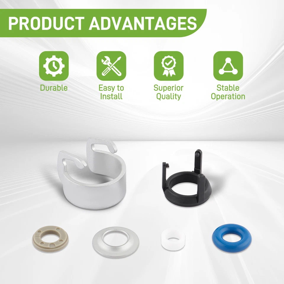 Juego de 4 sellos inyectores de combustible kit de reparación para VW GLI GTI Tiguan AUDI A4 A5 1.8T 2.0T Foto 2 de 4