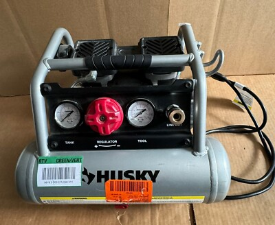 #ad #ad Husky 1 Gal 135PSI 1700RPM Portable Electric Powered Air Compressor 3300113 $119.95