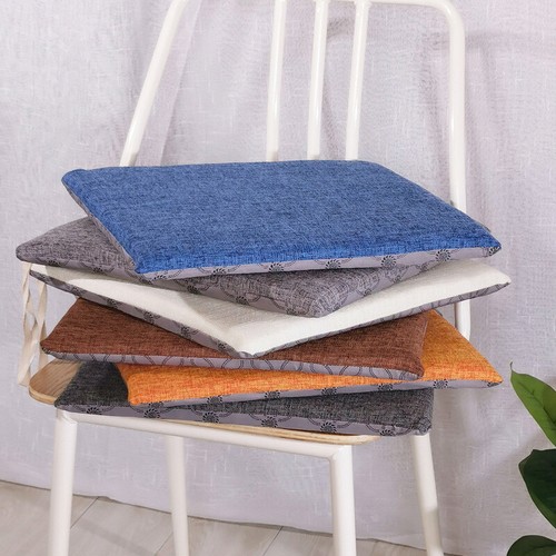 Chair Seat Pad Cushion Tie on Plain Dining Garden Room Kitchen Patio Cushions - Picture 4 of 21