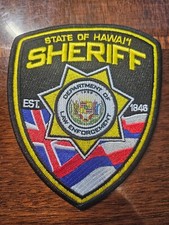 STATE OF HAWAII DEPARTMENT OF LAW ENFORCEMENT SHERIFF PATCH