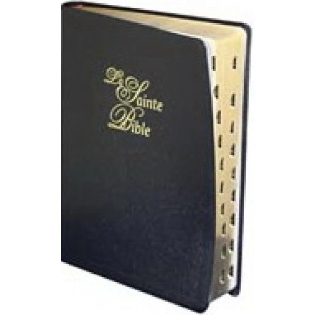 French Bible LARGE PRINT, Segond 1910 Bonded Leather Thumb Index, Red Letter - Image 2 of 4