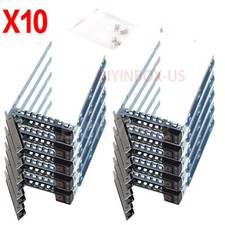 Set of 10 DXD9H 2.5" Gen14 HDD Tray Caddy Dell R640 R740 R740xd US-SameDayShip