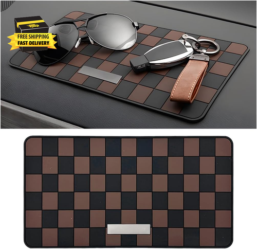 Car Dashboard Anti-Slip Mat, 10.6" X 5.9" Universal PVC Sticky Adhesive Pad for
