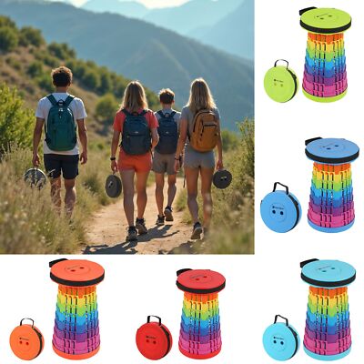 Teleskop Klappbar Tragbar Hocker Sitz Camping Faltbar Outdoor Angeln Hocker
