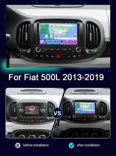 Radio de coche Android CarPlay para Fiat 500L 2013-2019 estéreo reproductor GPS pantalla IPS - Imagen 14 de 27