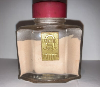 Vintage Laimant De Coty Powder Collectable Glass 2 Oz.Bottle New York & Paris