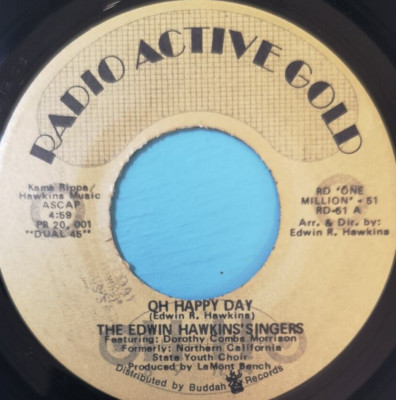 EDWIN HAWKINS SINGERS - US Reissue Single: Oh Happy Day / Jesus,Lover Of My Soul
