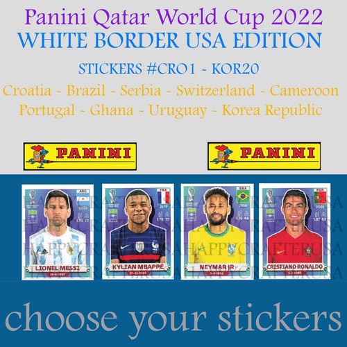 ** YOU PICK** 2022 Panini FIFA World Cup Qatar Stickers Pick CRO to KOR