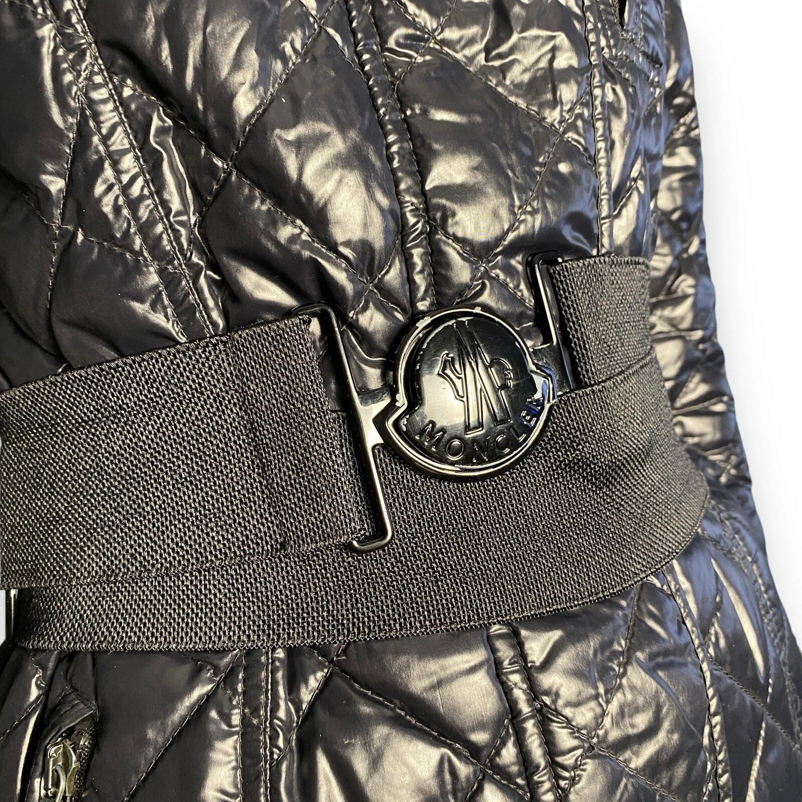 Moncler Montagris cappotto trapuntato donna piumino lana leggero taglia 1 XS S