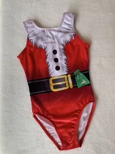 DESTIRA gymnastics Leotard SANTA CLAUS CHRISTMAS Holiday GK Adult Extra Small XS