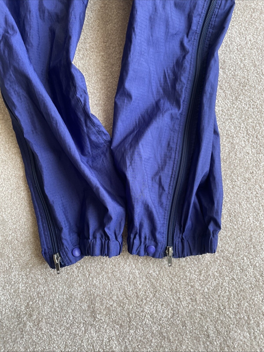 Vintage 90-s PATAGONIA Blue Side Zip Elastic Waist Windbreaker