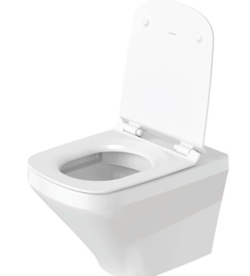 Duravit Wand-WC-Tiefspül-Set DuraStyle inkl. WC-Sitz, Rimless, weiß 45510900A1