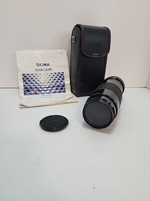 SIGMA Zoom K III 1:3.5-4.5 f = 75~210mm With Case Filter Lens Hood