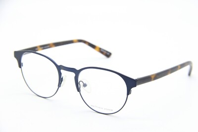 NEW MATTHEW ASHER BELGRADE NAVY HAVANA AUTHENTIC FRAMES EYEGLASSES 49-19