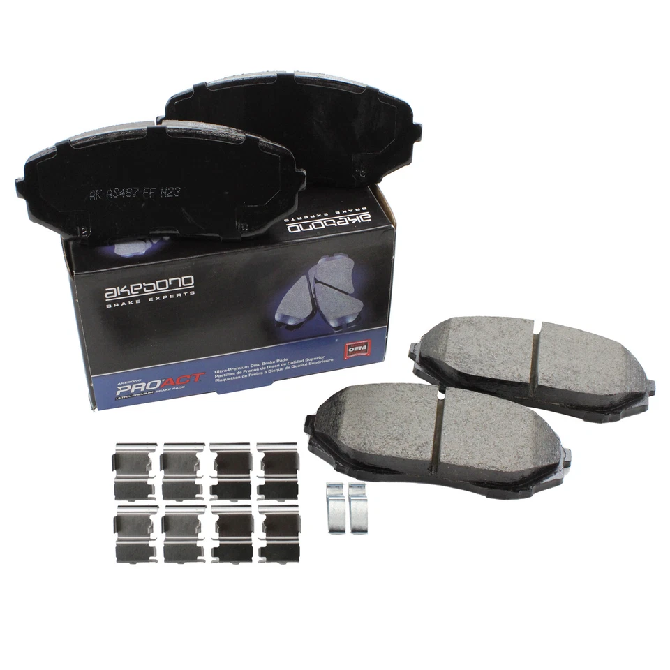 Akebono ProACT 前陶瓷刹车片 适用于福特 Edge Lincoln MKX 马自达 CX-7 CX-9 — 第 3/4 张图片