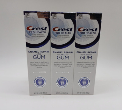 Crest Pro-Health Enamel Repair & Gum Toothpaste, Advanced Whitening, 3 Pack