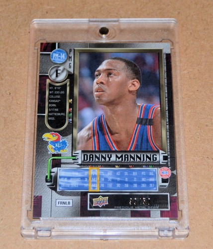 DANNY MANNING 2011-12 UPPER DECK PRECIOUS METALS BLUE #39/50 RARE INSERT CARD - Picture 2 of 3
