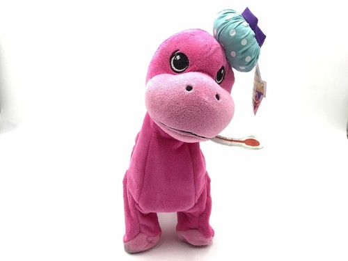 Juguetes de animales de peluche juguetes de peluche rosa dinosaurio Delia niños zoológico de mascotas - Imagen 2 de 5