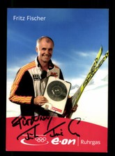 Fritz Fischer Autogrammkarte Original Signiert Biathlon + A 224554